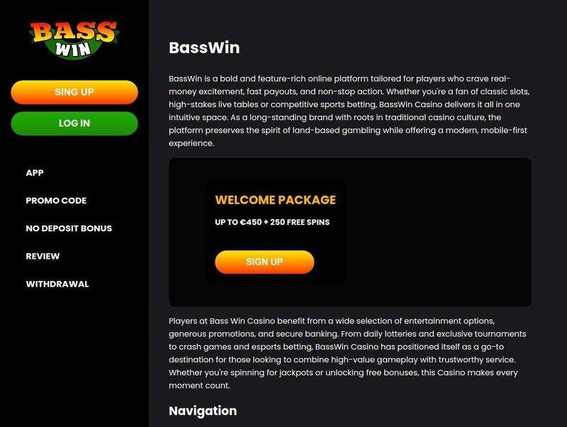 Best bass win casino in United Kingdom