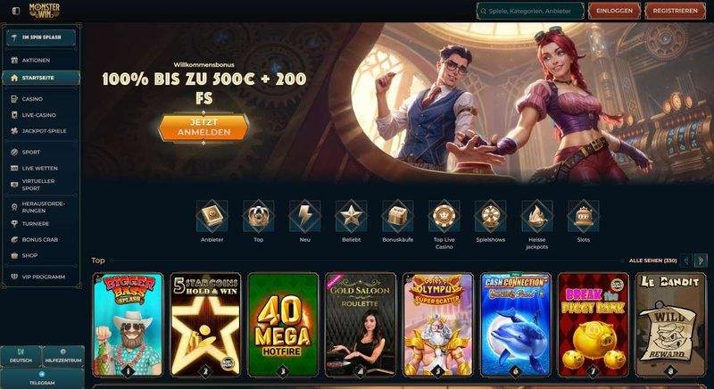 Discover monsterwin online casino
